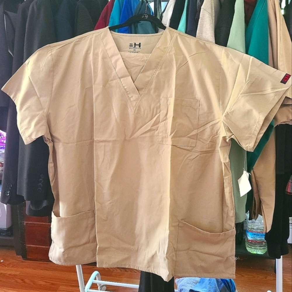 NWT Set of Beverly Hills Uniforms Khaki Scrubs 4XL